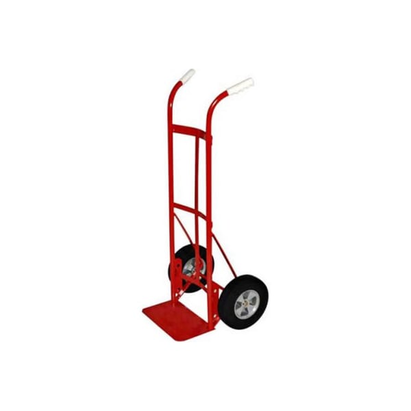 Milwaukee Hand Truck 47132 - Dual Handle - Solid Rubber Wheels - 800 Lb. Capacity - Red